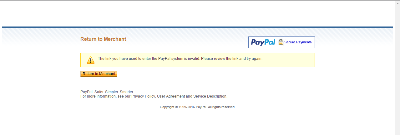 paypal me link not working